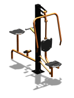 Уличный тренажер "Жим от груди Вело" УТ321 в Тюмени