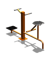 Уличный тренажер "Твистер стоя Твистер сидя" УТ323 в Тюмени