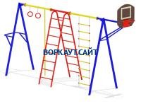 Гимнастический комплекс с баскетбольным щитом МАФ 3001 в Тюмени