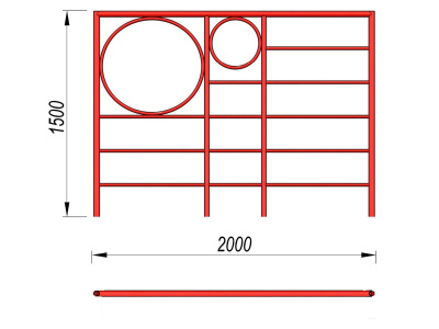 Шведская стенка с кольцами МАФ 3502 в Тюмени