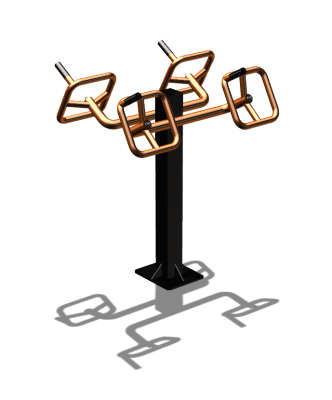 Уличный тренажер  "Штурвал двойной"  УТ201 в Тюмени