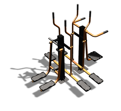 Уличный тренажер "Шпагат Маятник Лыжник двойной" УТ335 в Тюмени