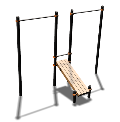 Воркаут турники со скамьей для пресса ВС-27 в Тюмени