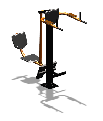 Уличный тренажер "Жим ногами Брусья Пресс" УТ329 в Тюмени