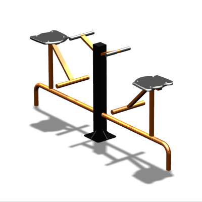 Уличный тренажер  "Твистер сидя двойной"   УТ216 в Тюмени