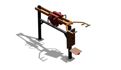 Силовой уличный тренажер  "Жим сидя"  УТ412 в Тюмени