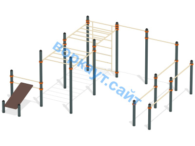 Спортивный комплекс воркаут ВС-50 в Тюмени