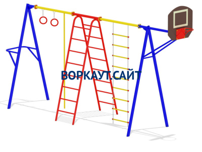 Гимнастический комплекс с баскетбольным щитом МАФ 3001 в Тюмени Гимнастический комплекс с баскетбольным щитом МАФ 3001 в Тюмени
