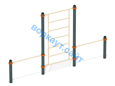 Шведская стенка с перекладинами ВС-13 в Тюмени