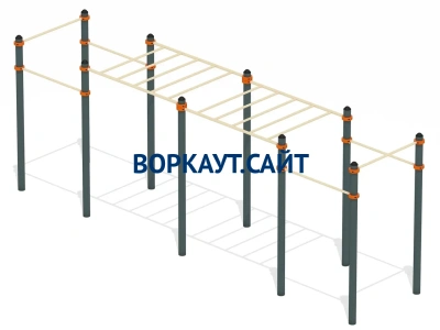 Воркаут рукоход с турниками ВС-23 в Тюмени