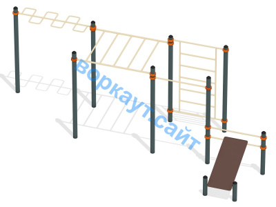 Спортивный комплекс воркаут ВС-45 в Тюмени