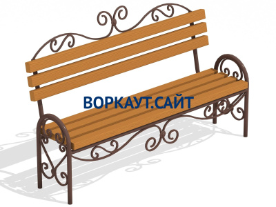 Лавочка кованная МАФ 1606 в Тюмени