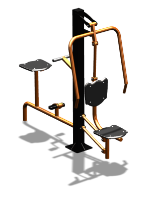 Уличный тренажер "Жим от груди Вело" УТ321 в Тюмени