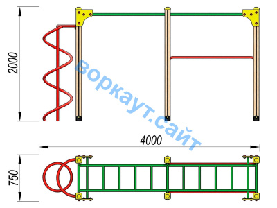 Детский спортивный комплекс ДСК 3104 в Тюмени
