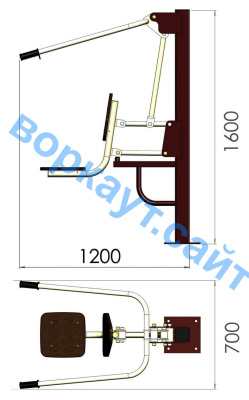 Уличный тренажер "Тяга сверху" УТ 001 в Тюмени