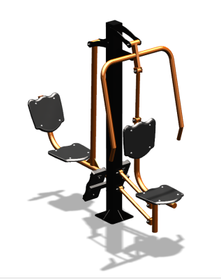 Уличный тренажер "Жим от груди Жим ногами" УТ304 в Тюмени