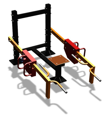 Силовой уличный тренажер  "Приседания/Шраги"  УТ413 в Тюмени