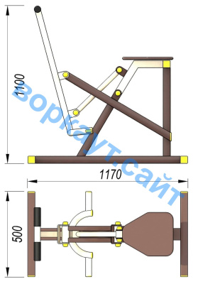 Уличный тренажер "Наездник " УТ 006 в Тюмени