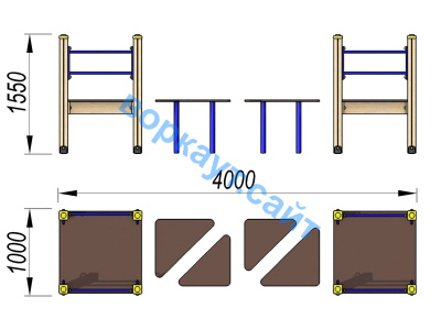 Детский спортивный комплекс Мостик ДСК 3114 в Тюмени
