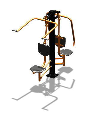 Уличный тренажер "Жим от груди Верхняя тяга" УТ314 в Тюмени