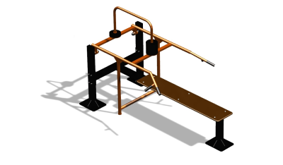 Силовой уличный тренажер  "Горизонтальный жим"  УТ402 в Тюмени