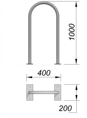 Велопарковка МАФ 6001 в Тюмени