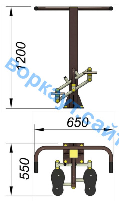 Уличный тренажер "Балансир" УТ 007 в Тюмени