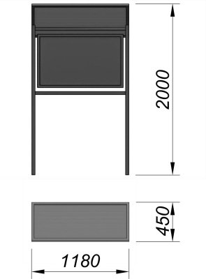 Информационный стенд МАФ 6006 в Тюмени