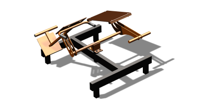 Силовой уличный тренажер  "Пресс Гиперэкстензия"  УТ420 в Тюмени